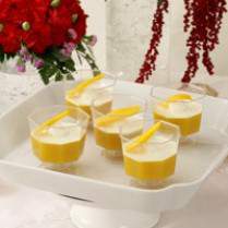 Puding Mangga Saus Krim