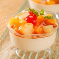 Puding Tahu Sutera Saus Jahe