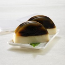 Puding Susu Kedelai Lapis Cincau