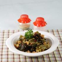 Sawi Asin Tumis Cabai Kering