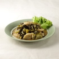 Sawi Asin Tumis Otak-Otak