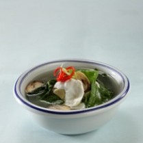 Sup Bayam Telur Asin